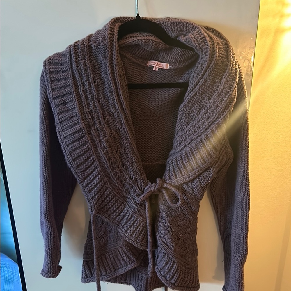 Cozy Purple Knit Sweater -Hekla and Co